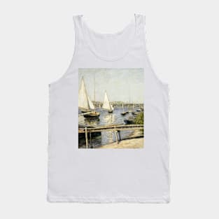 Sailing Boats at Argenteuil by Gustave Caillebotte Tank Top